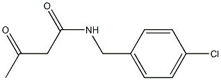 N-[(4-chlorophenyl)methyl]-3-oxobutanamide Struktur