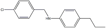 N-[(4-chlorophenyl)methyl]-4-propylaniline Struktur