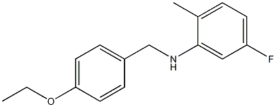 N-[(4-ethoxyphenyl)methyl]-5-fluoro-2-methylaniline Struktur