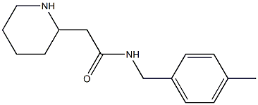 N-[(4-methylphenyl)methyl]-2-(piperidin-2-yl)acetamide Struktur