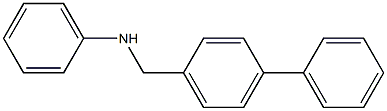 N-[(4-phenylphenyl)methyl]aniline Struktur