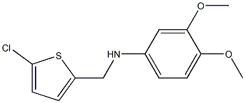 N-[(5-chlorothiophen-2-yl)methyl]-3,4-dimethoxyaniline Struktur