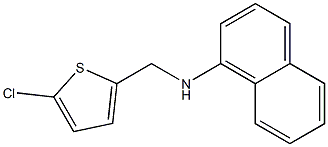 N-[(5-chlorothiophen-2-yl)methyl]naphthalen-1-amine Struktur