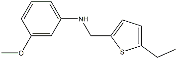 N-[(5-ethylthiophen-2-yl)methyl]-3-methoxyaniline Struktur