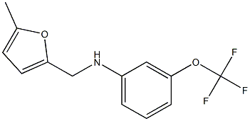 N-[(5-methylfuran-2-yl)methyl]-3-(trifluoromethoxy)aniline Struktur