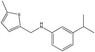 N-[(5-methylthiophen-2-yl)methyl]-3-(propan-2-yl)aniline Struktur