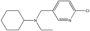 N-[(6-chloropyridin-3-yl)methyl]-N-ethylcyclohexanamine Struktur