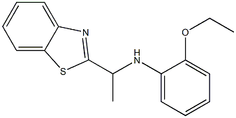 N-[1-(1,3-benzothiazol-2-yl)ethyl]-2-ethoxyaniline Struktur