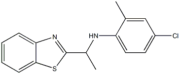 N-[1-(1,3-benzothiazol-2-yl)ethyl]-4-chloro-2-methylaniline Struktur