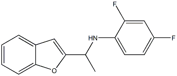 N-[1-(1-benzofuran-2-yl)ethyl]-2,4-difluoroaniline Struktur