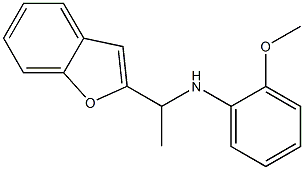 N-[1-(1-benzofuran-2-yl)ethyl]-2-methoxyaniline Struktur