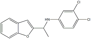 N-[1-(1-benzofuran-2-yl)ethyl]-3,4-dichloroaniline Struktur