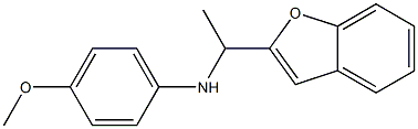 N-[1-(1-benzofuran-2-yl)ethyl]-4-methoxyaniline Struktur