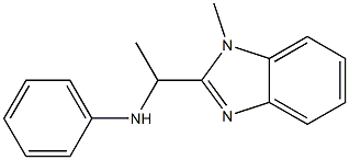 N-[1-(1-methyl-1H-1,3-benzodiazol-2-yl)ethyl]aniline Struktur