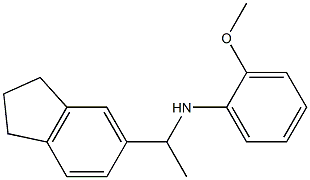 N-[1-(2,3-dihydro-1H-inden-5-yl)ethyl]-2-methoxyaniline Struktur