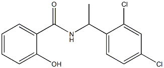 N-[1-(2,4-dichlorophenyl)ethyl]-2-hydroxybenzamide Struktur