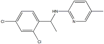 N-[1-(2,4-dichlorophenyl)ethyl]-5-methylpyridin-2-amine Struktur