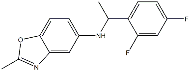 N-[1-(2,4-difluorophenyl)ethyl]-2-methyl-1,3-benzoxazol-5-amine Struktur