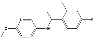 N-[1-(2,4-difluorophenyl)ethyl]-6-methoxypyridin-3-amine Struktur