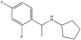 N-[1-(2,4-difluorophenyl)ethyl]cyclopentanamine Struktur