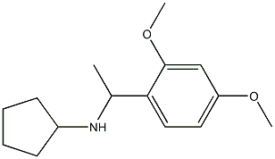 N-[1-(2,4-dimethoxyphenyl)ethyl]cyclopentanamine Struktur