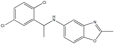 N-[1-(2,5-dichlorophenyl)ethyl]-2-methyl-1,3-benzoxazol-5-amine Struktur