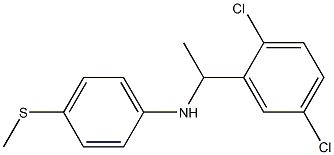 N-[1-(2,5-dichlorophenyl)ethyl]-4-(methylsulfanyl)aniline Struktur