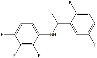 N-[1-(2,5-difluorophenyl)ethyl]-2,3,4-trifluoroaniline Struktur