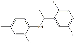 N-[1-(2,5-difluorophenyl)ethyl]-2-fluoro-4-methylaniline Struktur