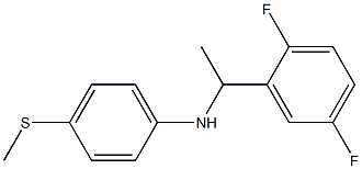 N-[1-(2,5-difluorophenyl)ethyl]-4-(methylsulfanyl)aniline Struktur