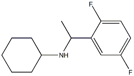 N-[1-(2,5-difluorophenyl)ethyl]cyclohexanamine Struktur