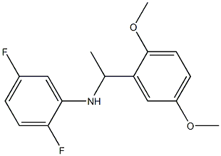 N-[1-(2,5-dimethoxyphenyl)ethyl]-2,5-difluoroaniline Struktur