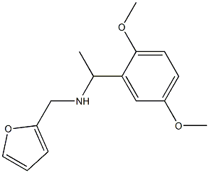 N-[1-(2,5-dimethoxyphenyl)ethyl]-N-(2-furylmethyl)amine Struktur