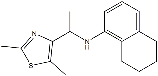 N-[1-(2,5-dimethyl-1,3-thiazol-4-yl)ethyl]-5,6,7,8-tetrahydronaphthalen-1-amine Struktur