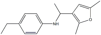 N-[1-(2,5-dimethylfuran-3-yl)ethyl]-4-ethylaniline Struktur