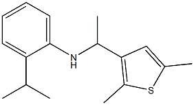 N-[1-(2,5-dimethylthiophen-3-yl)ethyl]-2-(propan-2-yl)aniline Struktur