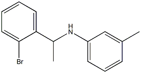 N-[1-(2-bromophenyl)ethyl]-3-methylaniline Struktur