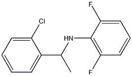 N-[1-(2-chlorophenyl)ethyl]-2,6-difluoroaniline Struktur