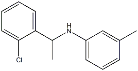 N-[1-(2-chlorophenyl)ethyl]-3-methylaniline Struktur