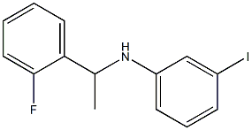 N-[1-(2-fluorophenyl)ethyl]-3-iodoaniline Struktur