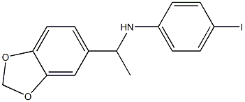 N-[1-(2H-1,3-benzodioxol-5-yl)ethyl]-4-iodoaniline Struktur