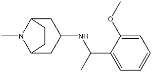 N-[1-(2-methoxyphenyl)ethyl]-8-methyl-8-azabicyclo[3.2.1]octan-3-amine Struktur