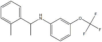 N-[1-(2-methylphenyl)ethyl]-3-(trifluoromethoxy)aniline Struktur