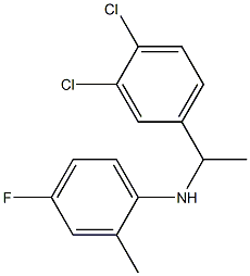 N-[1-(3,4-dichlorophenyl)ethyl]-4-fluoro-2-methylaniline Struktur