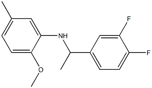 N-[1-(3,4-difluorophenyl)ethyl]-2-methoxy-5-methylaniline Struktur