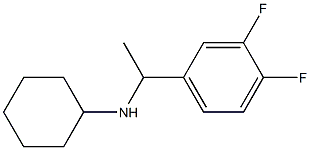 N-[1-(3,4-difluorophenyl)ethyl]cyclohexanamine Struktur