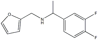 N-[1-(3,4-difluorophenyl)ethyl]-N-(2-furylmethyl)amine Struktur