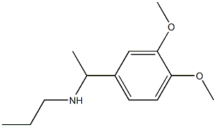 N-[1-(3,4-dimethoxyphenyl)ethyl]-N-propylamine Struktur