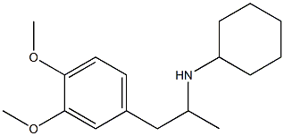 N-[1-(3,4-dimethoxyphenyl)propan-2-yl]cyclohexanamine Struktur