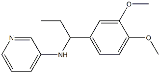 N-[1-(3,4-dimethoxyphenyl)propyl]pyridin-3-amine Struktur